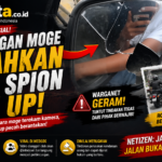 Aksi Rombongan Moge Jadi Sorotan, Spion Mobil Pick Up Diduga Dipecahkan di Jalan